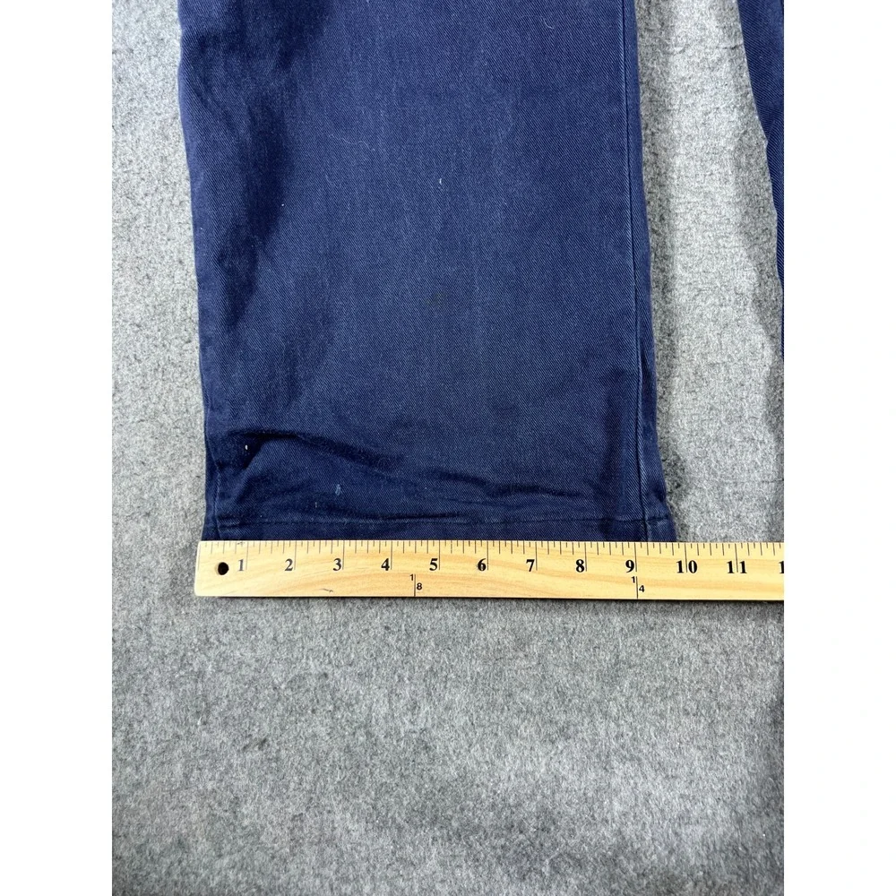 Tyndale FR Flame Resistant Chino Pants Mens 40x31 Blue Straight Leg Workwear USA